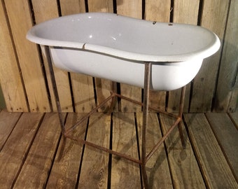 antique baby tub
