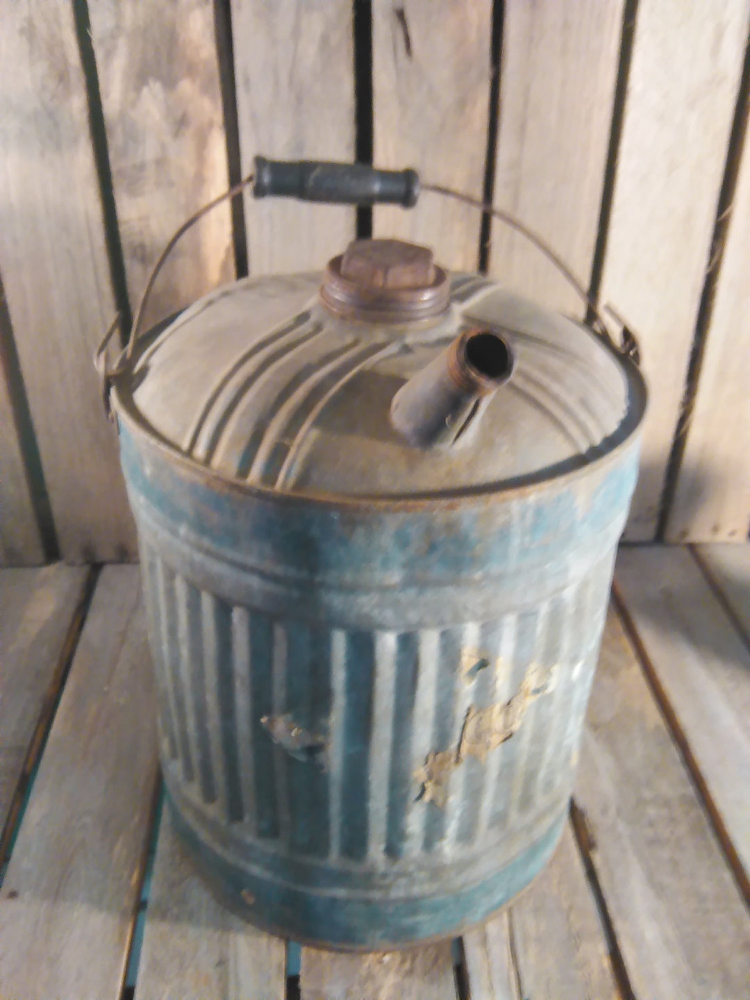 Vintage Gas Can/metal Gas Can/old Gas Can/gas Can/vintage Metal Can