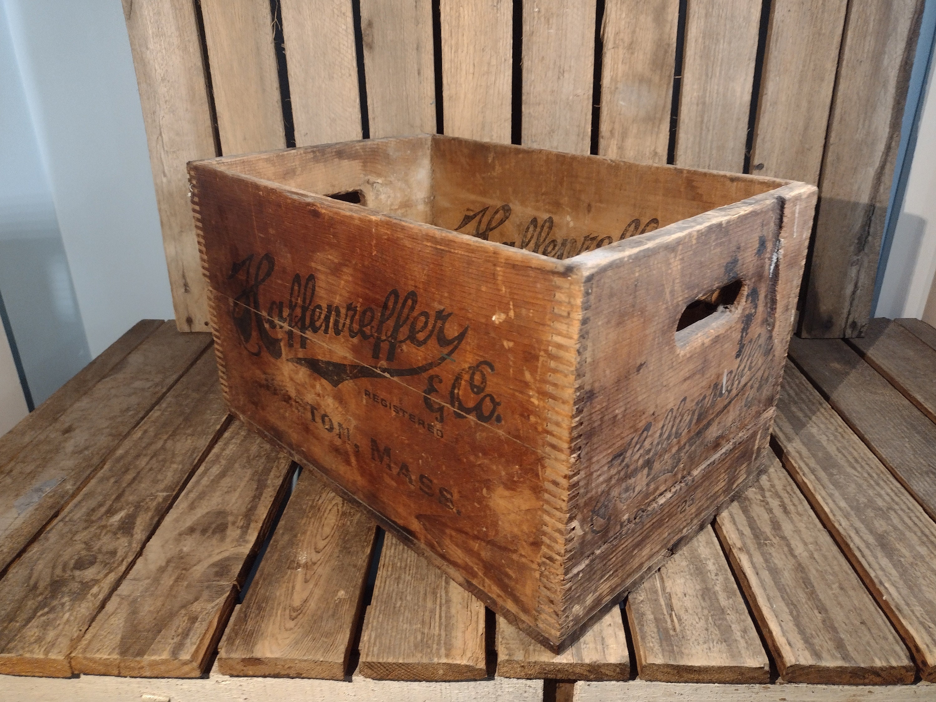 Fell Brewery Carbondale Pa Beer Wood Crate Box