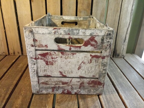 Vintage Distressed Hood Milk Crate - Etsy