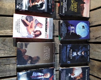 8 Vintage VHS Movies