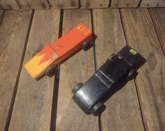 Wooden Toy Cars, Vintage Toy Car,