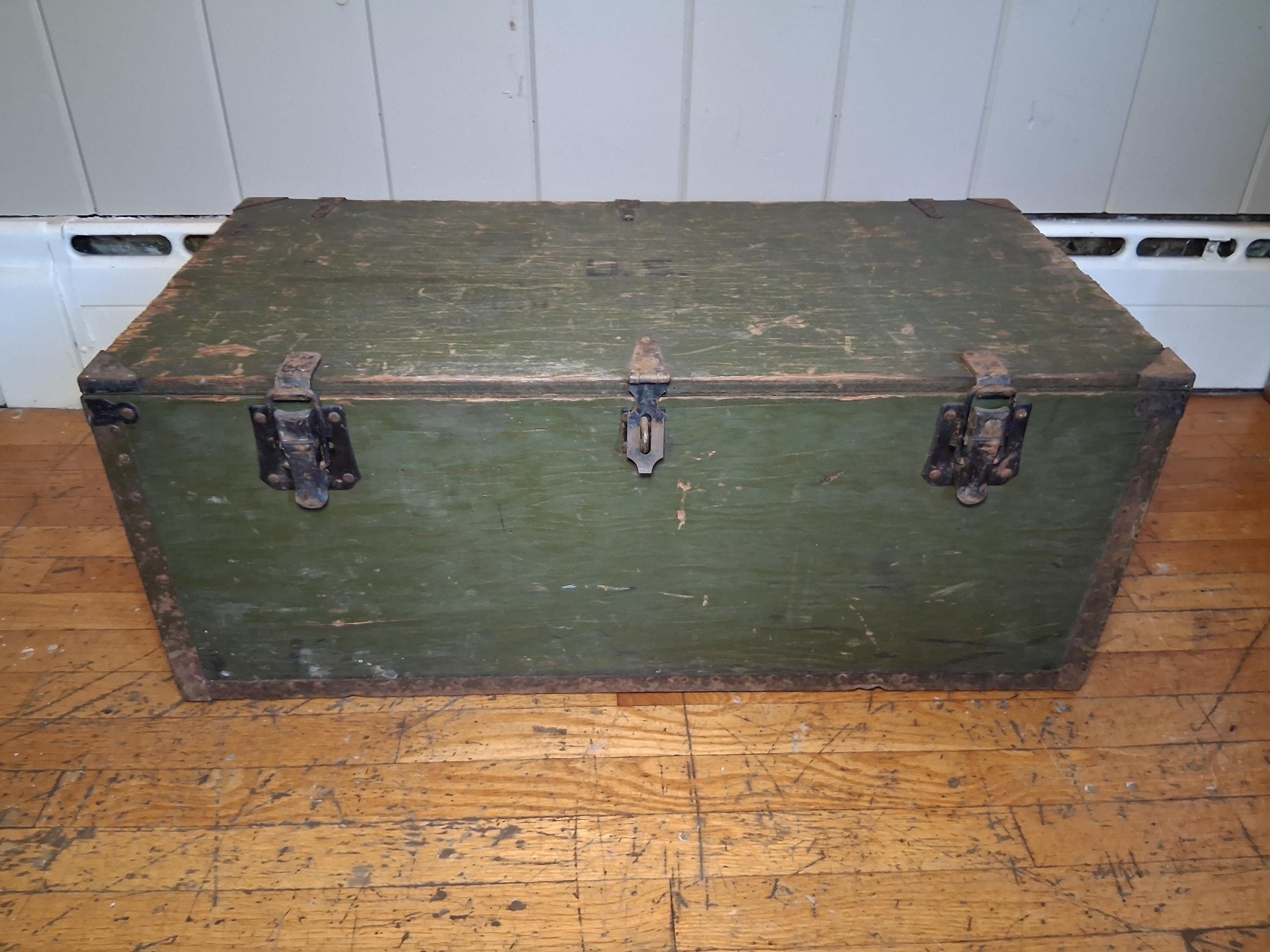 Antique Military Chest - Etsy