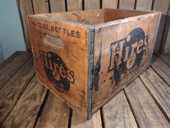 Vintage Hires Root Beer Crate: Rustic Advertising Soda Box - Etsy