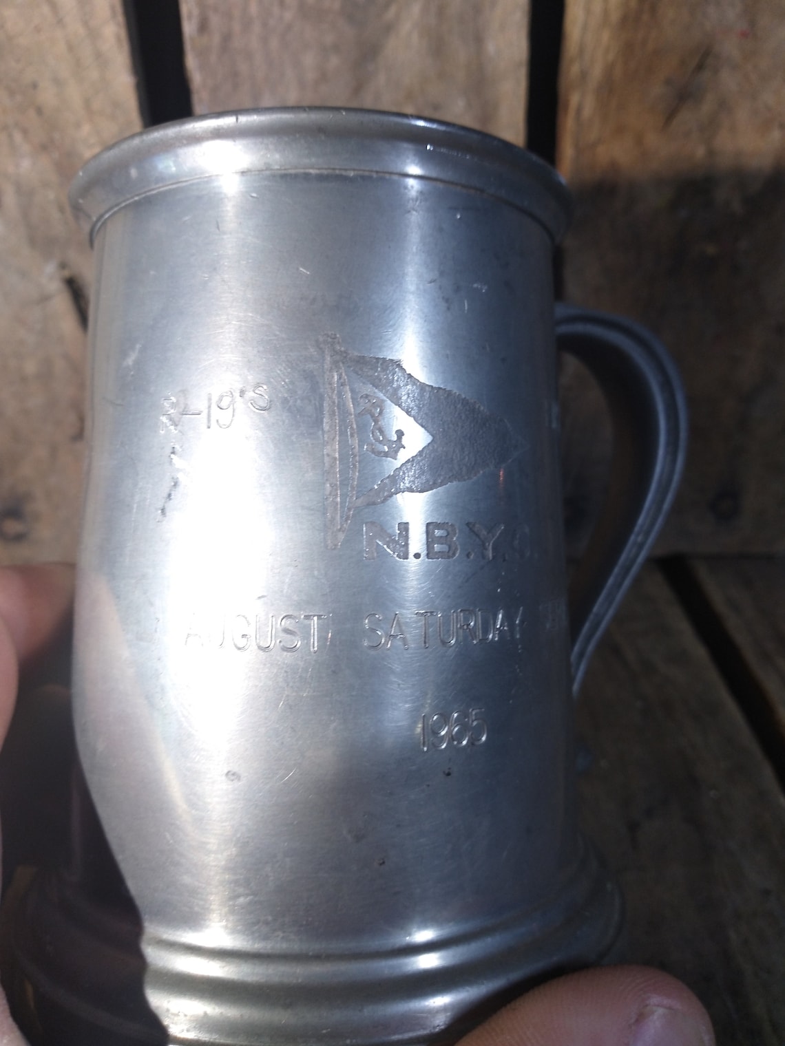 Vintage Metal Mug Etsy