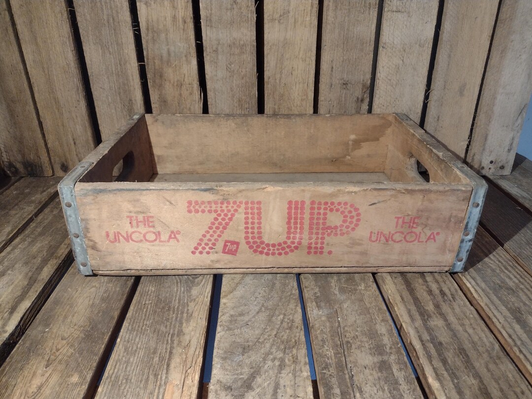 7up ヴィンテージ木箱　 2個セット ヴィンテージ 7UP 木製木箱 - Etsy 日本