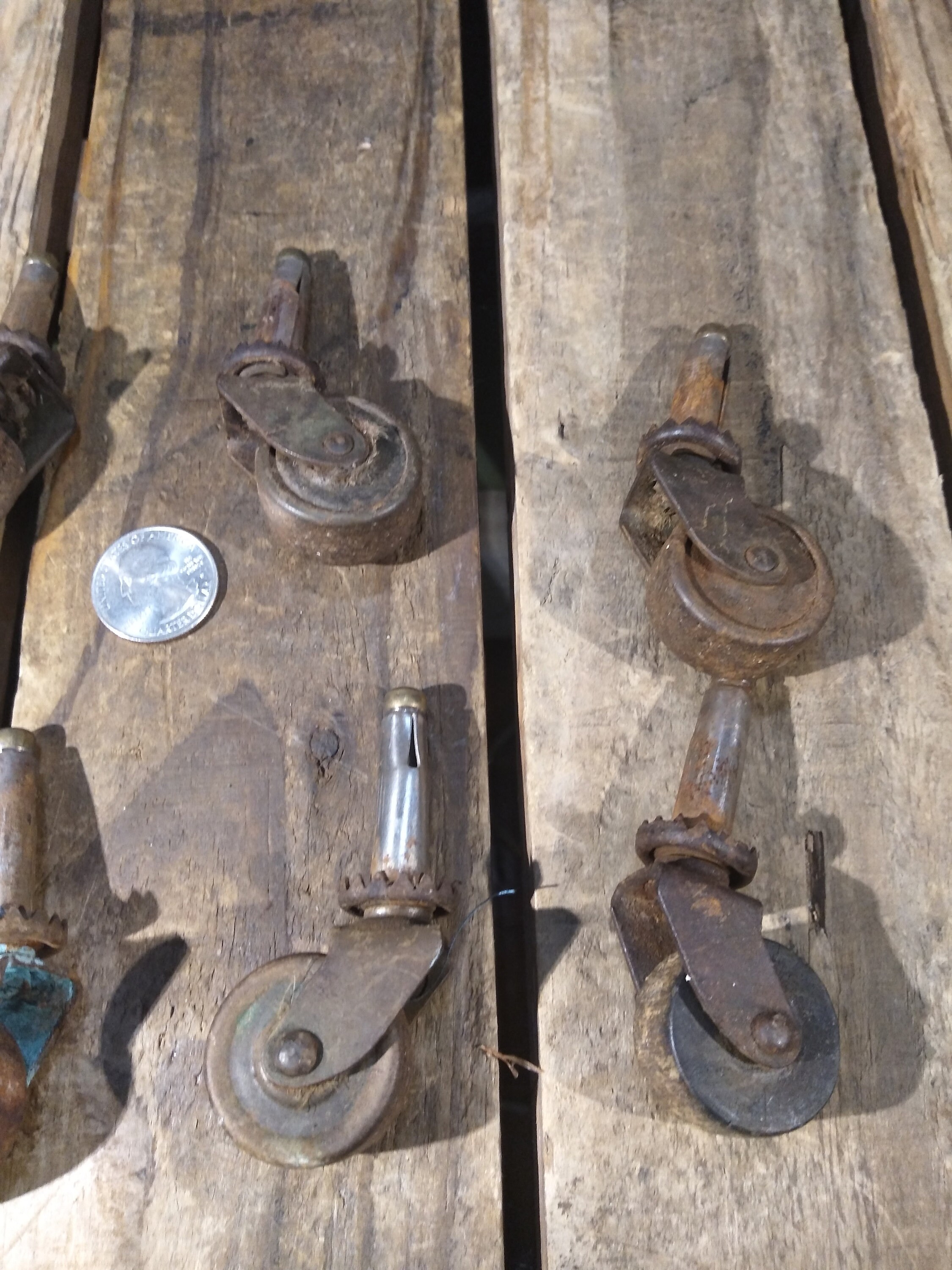 Small Antique Furniture Wheels Etsy