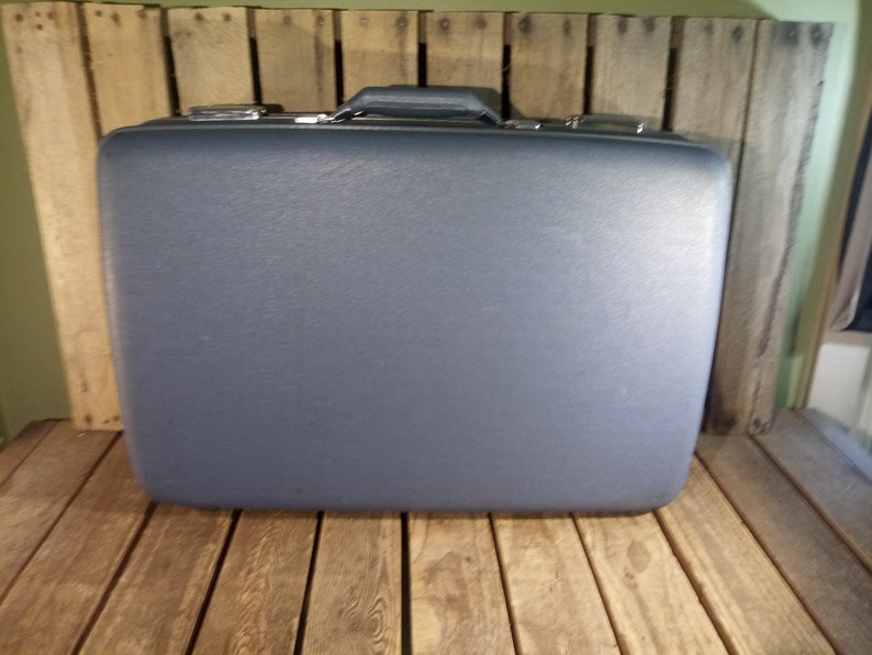 Vintage Blue Suitcase