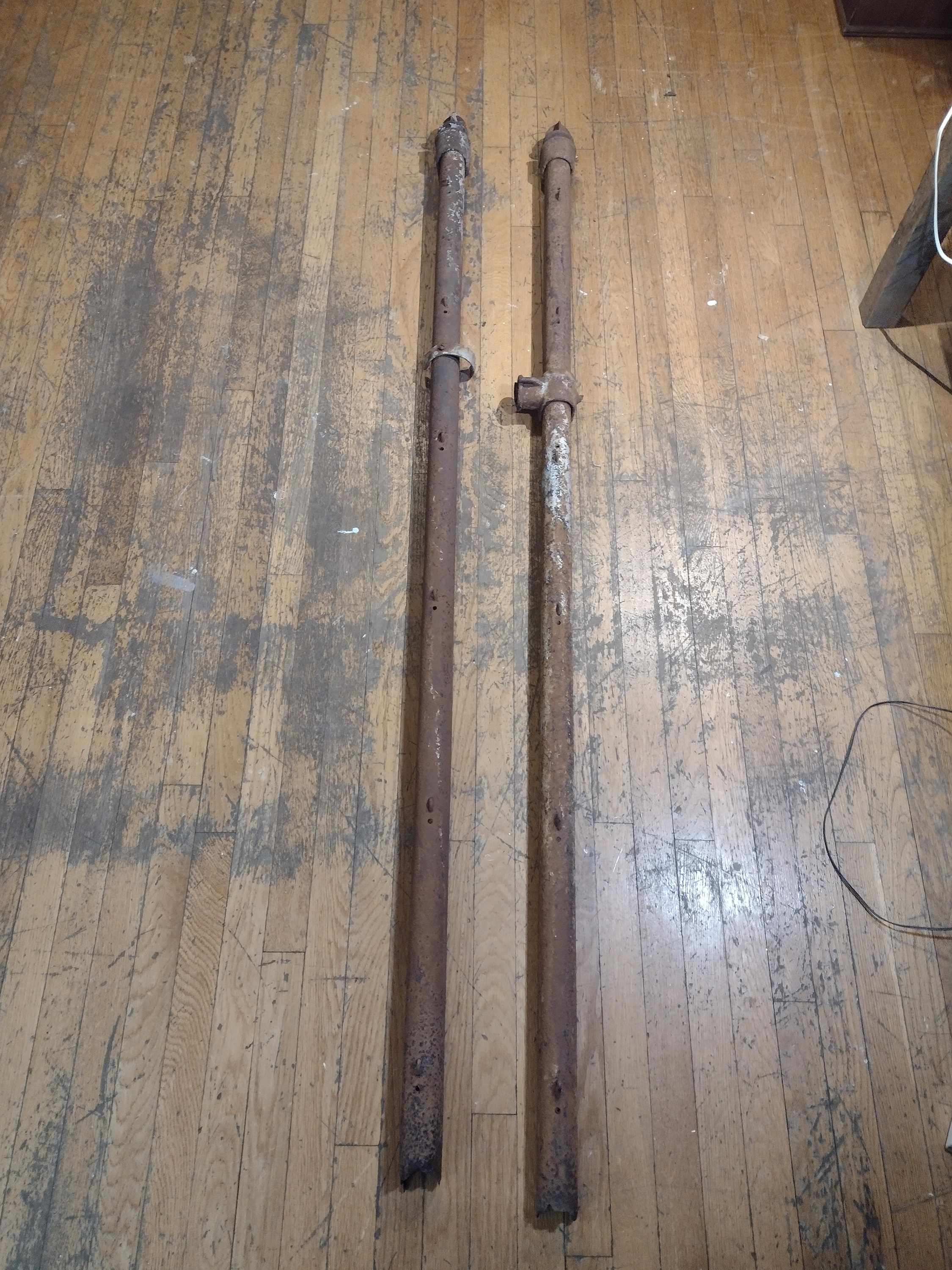 2 Antique Rusty Fence Posts - Etsy