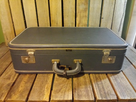 Vintage Blue Suitcase