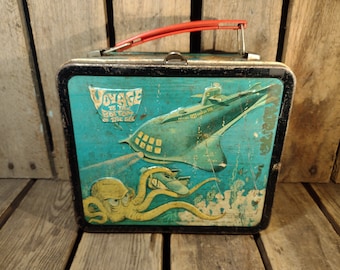 Lonchera Vintage Viaje al Fondo del Mar Sin Termo