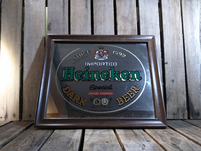 Vintage Beer Mirror Sign