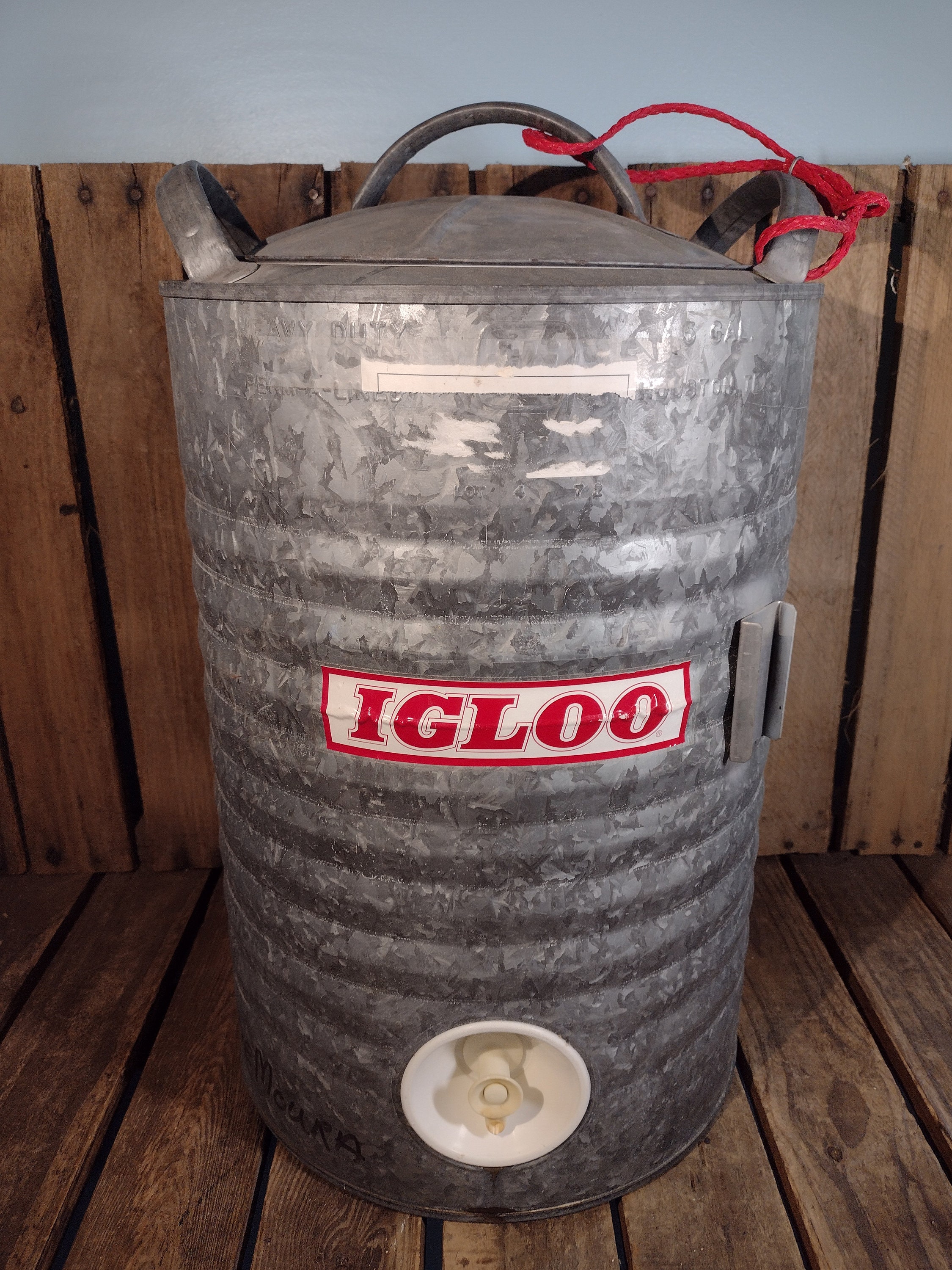 Igloo Galvanized Water Cooler - Etsy Igloo Galvanized Water Cooler - Etsy