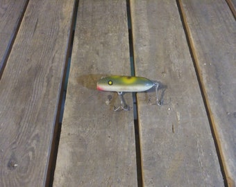 Leurre De Pêche Vintage Dalton Special – 3 Pouces – Bois – Topwater Pour Bass