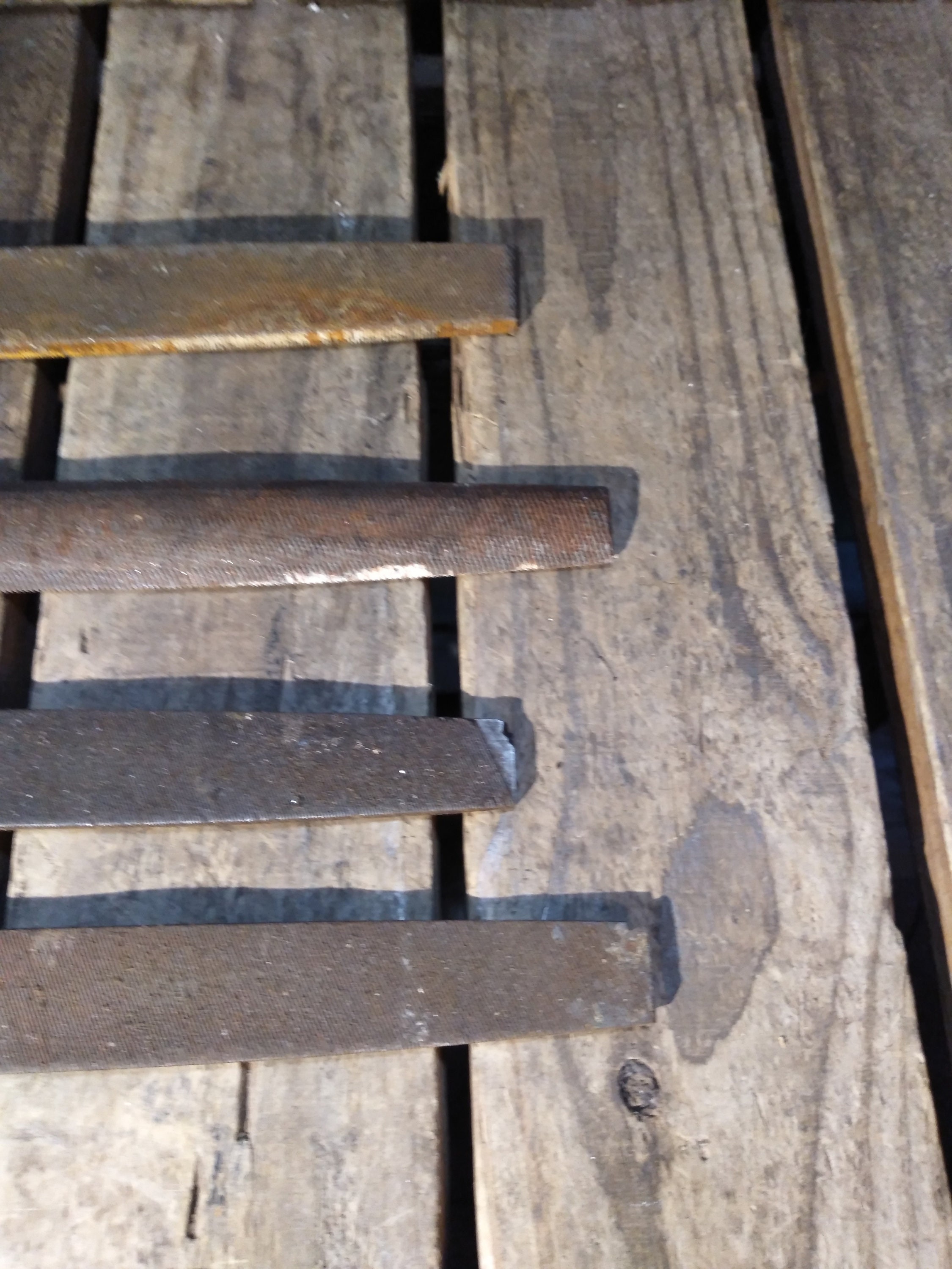 7 Vintage Rusty Files - Etsy