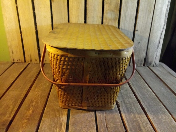 Vintage Picnic Basket, Redman Picnic Basket - image 3