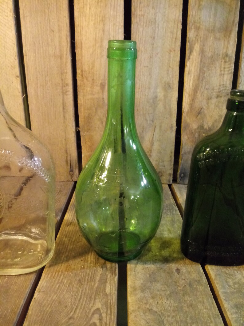 5 Vintage Glas-Flaschen Bild 7