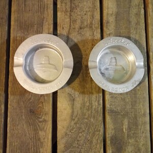 2 Vintage Metal Ashtrays