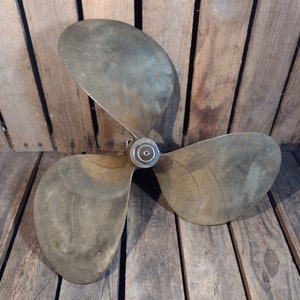 Vintage Brass Boat Propeller