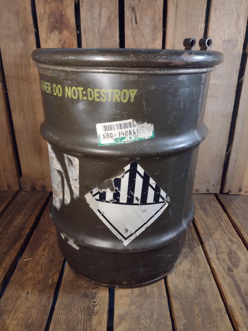 Vintage Military Can - Etsy