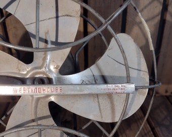 Vintage Westinghouse Fan, Does Not Work, Decor or Parts Piece Only