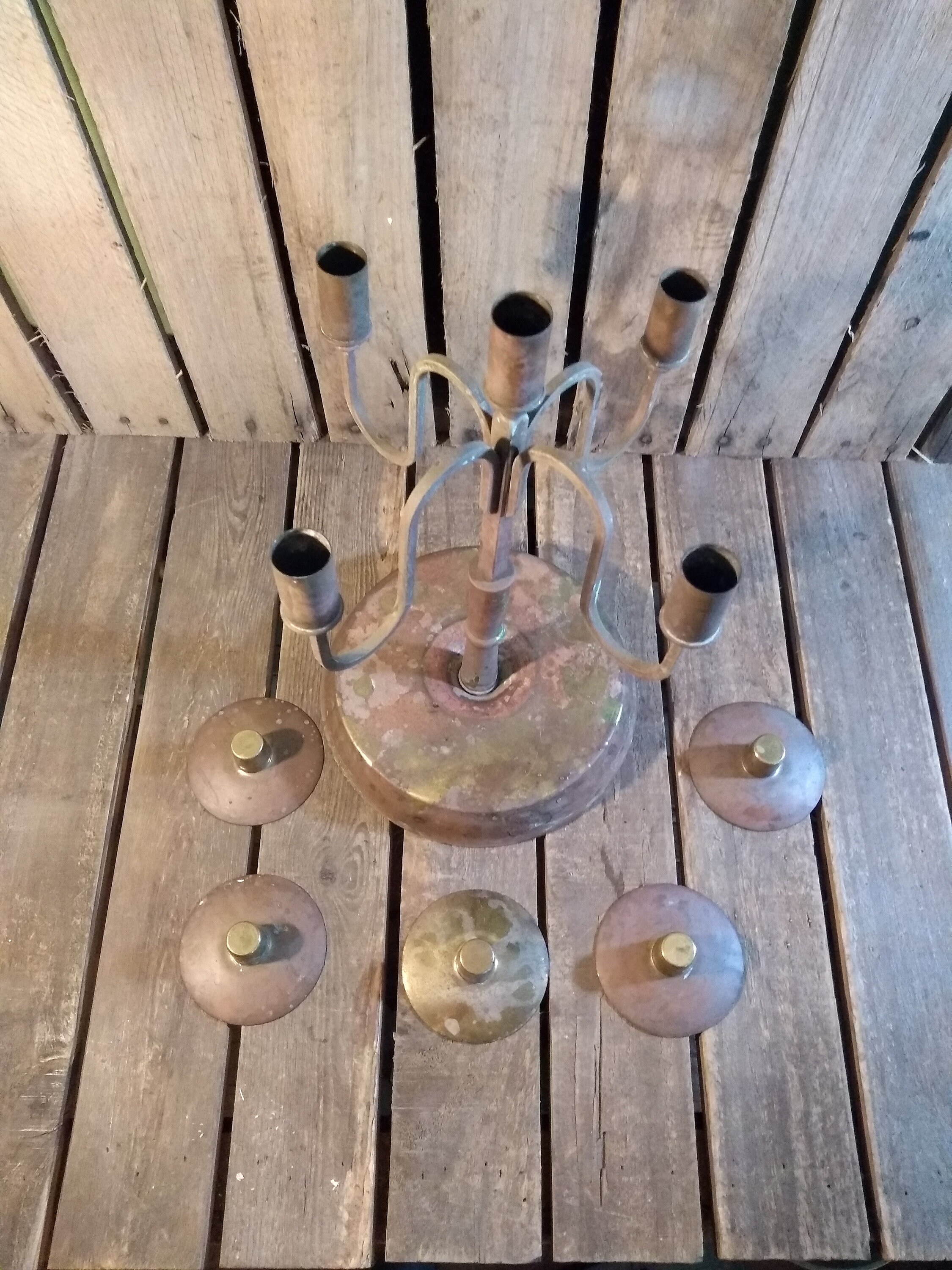 Candlestick Holder, Wornout Distressed Patina Candle Holders - Etsy