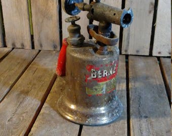 Vintage Brass Blow Torch, Vintage Brass Tool