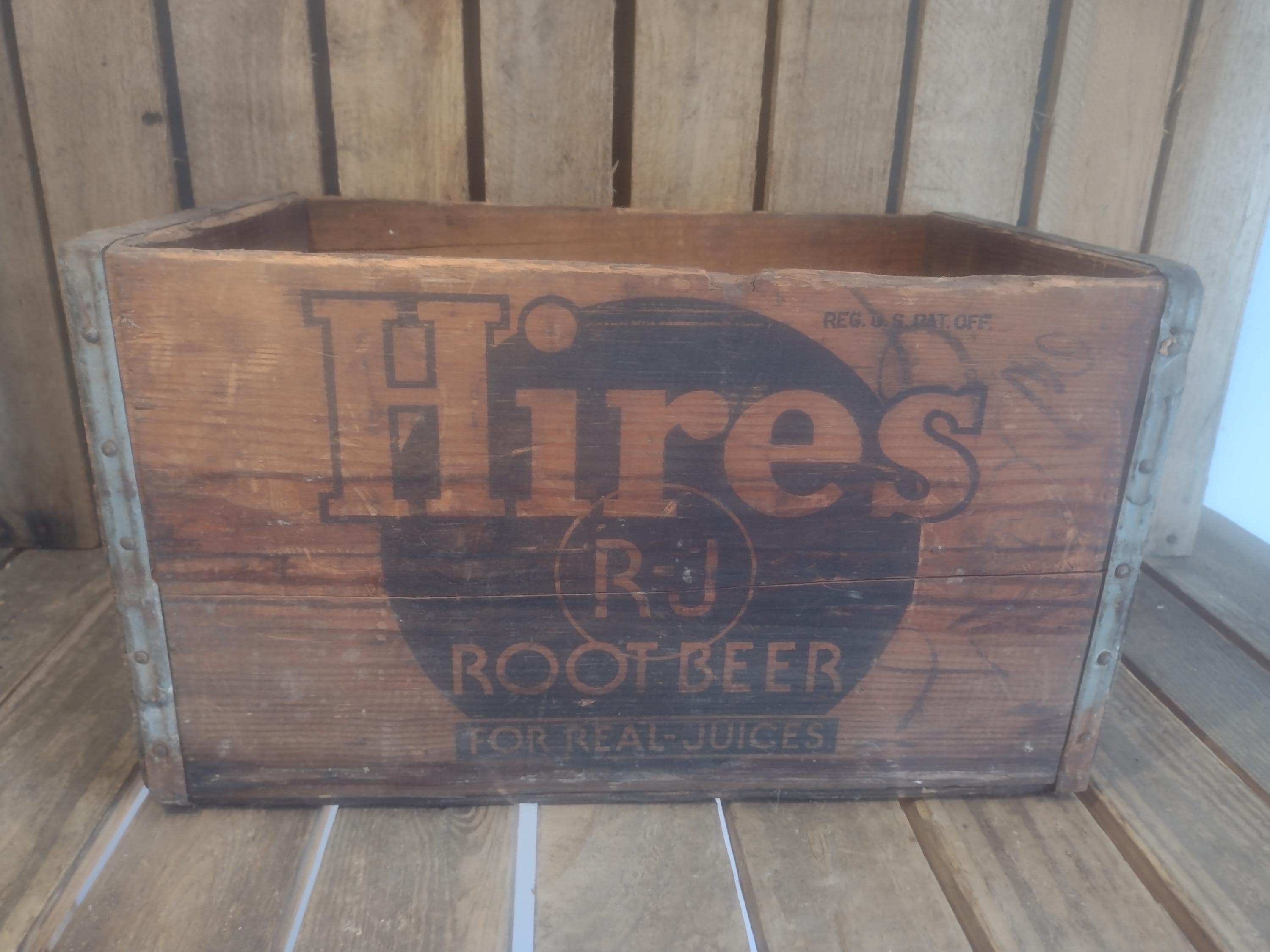 Vintage Dad's Root Beer Soda Pop Wood Crate | eBay