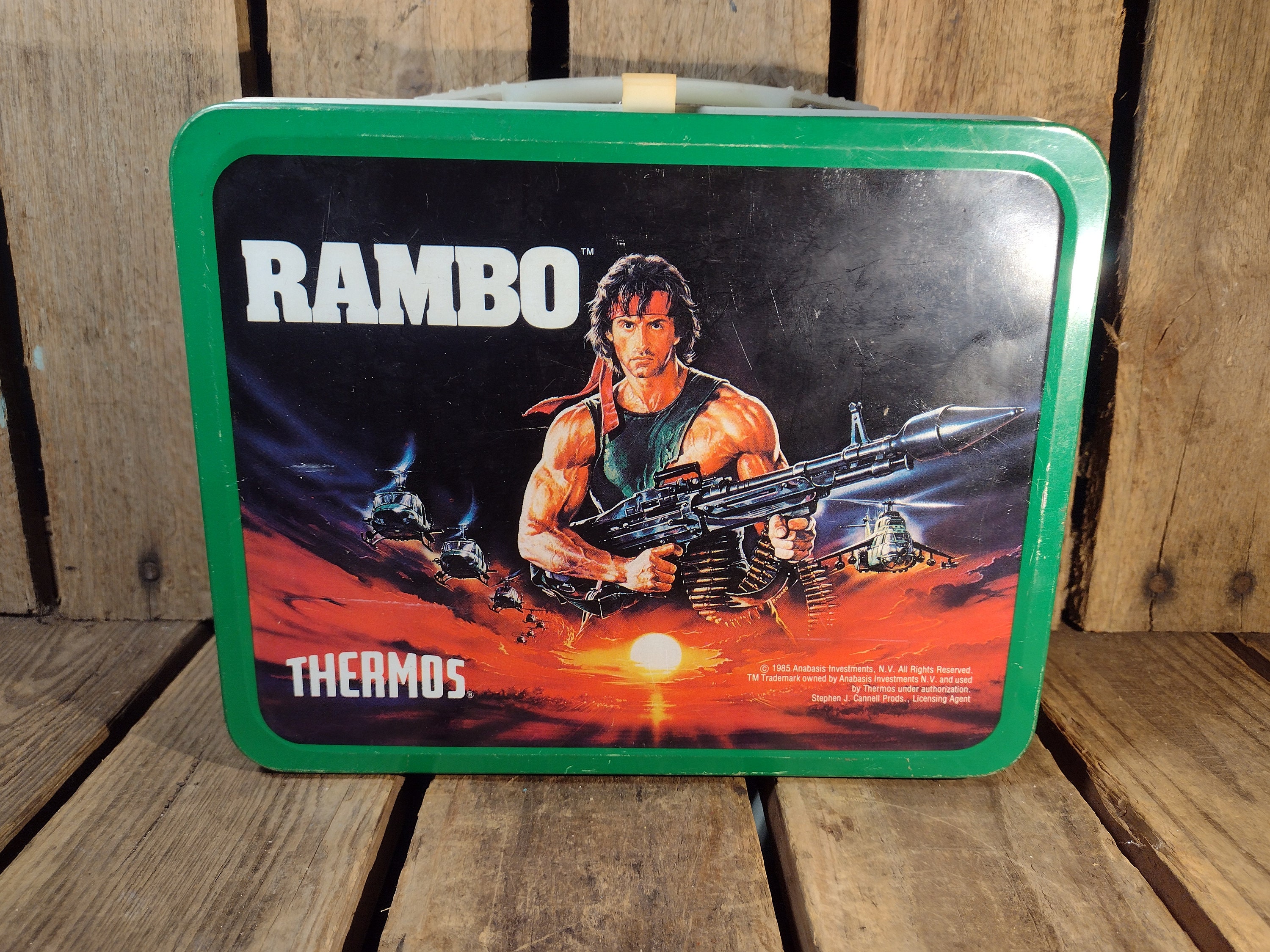 Vintage Rambo Lunchbox No Thermos