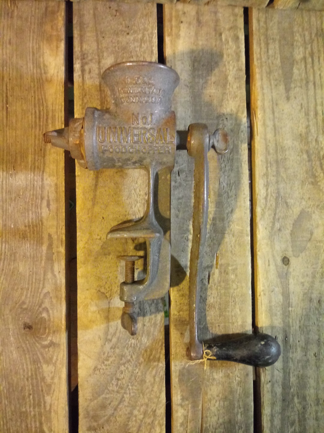 Antique Rusty Meat Grinder Etsy