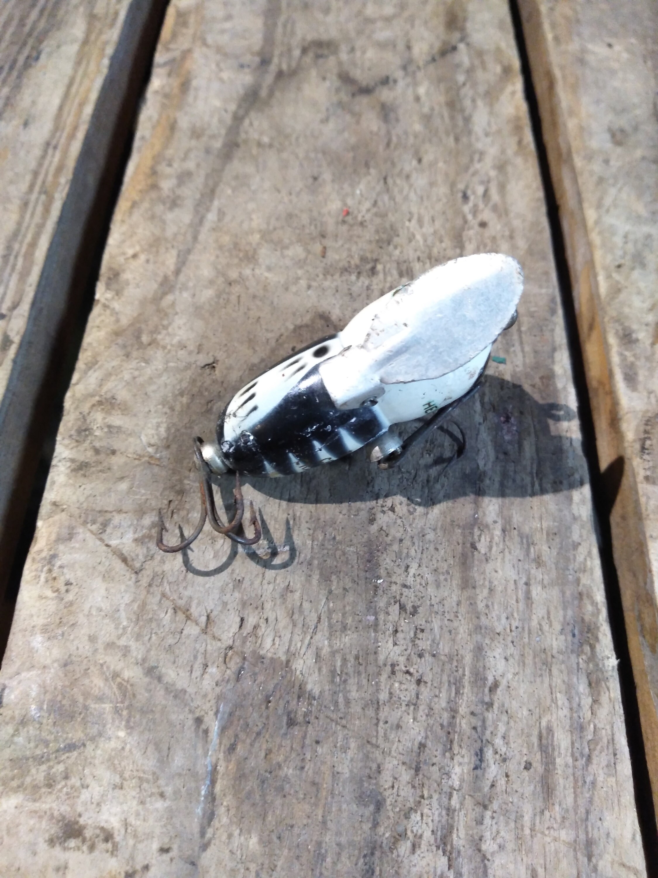 Leurre de pêche ancien Heddon Crazy Crawler