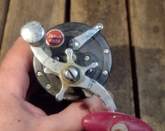 RARE VINTAGE REEL moulinet ancien MASTER-FISH 1950's pêche ancien EUR