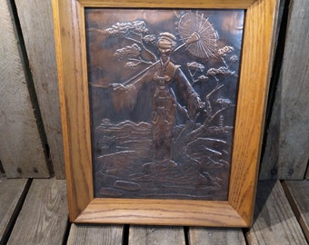 Furgy - Vintage Fayre Cooper Framed Print - Rare, With Church