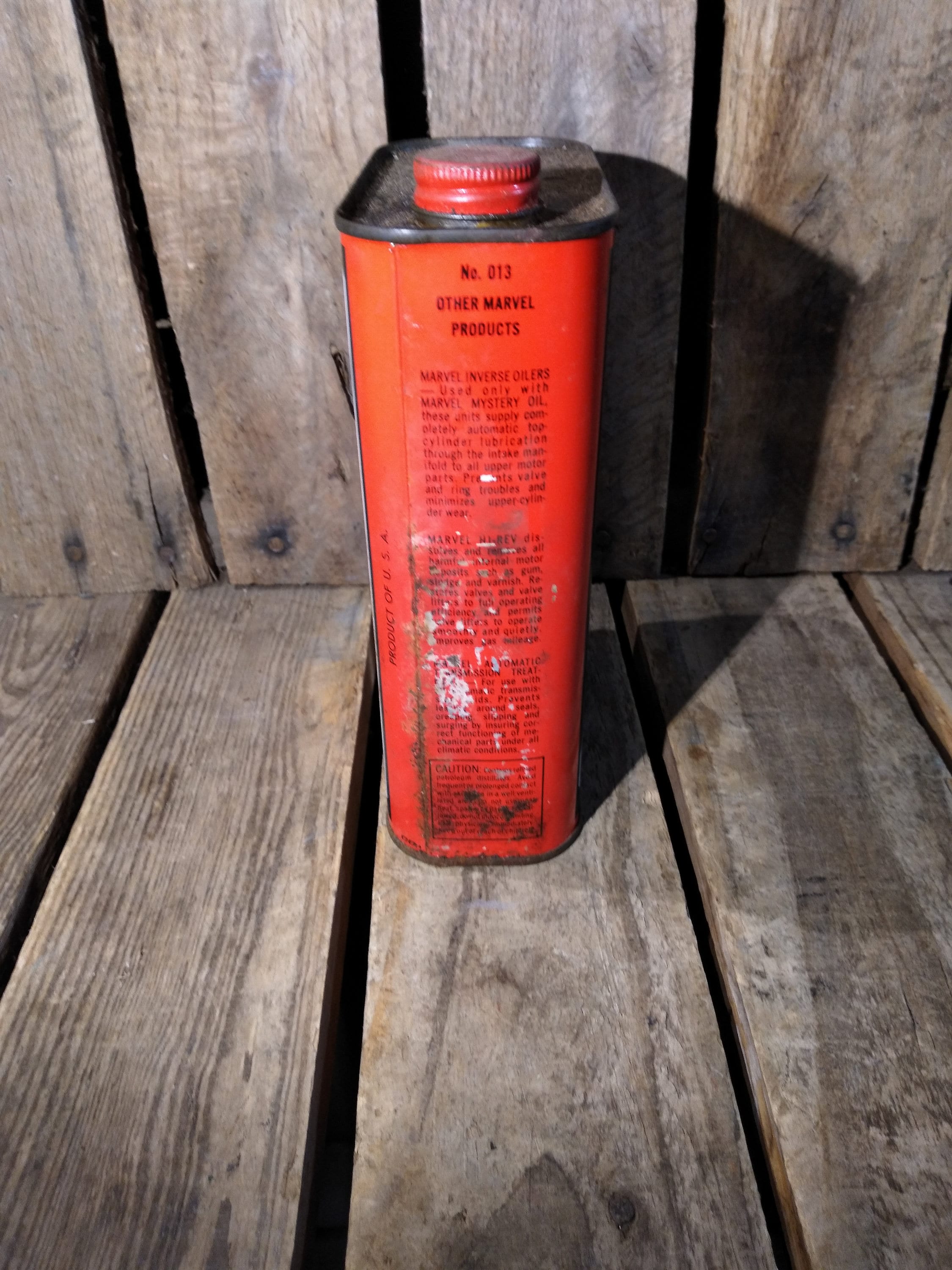 Vintage Mystery Marvel Oil Can - Etsy