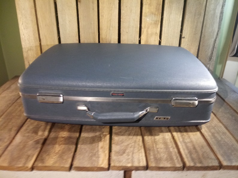 Vintage Blue Suitcase