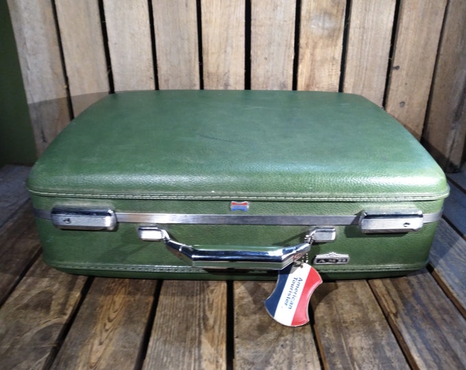 Vintage Green Suitcase