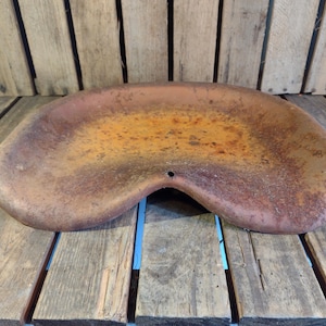 Vintage Rusty Metal Tractor Seat