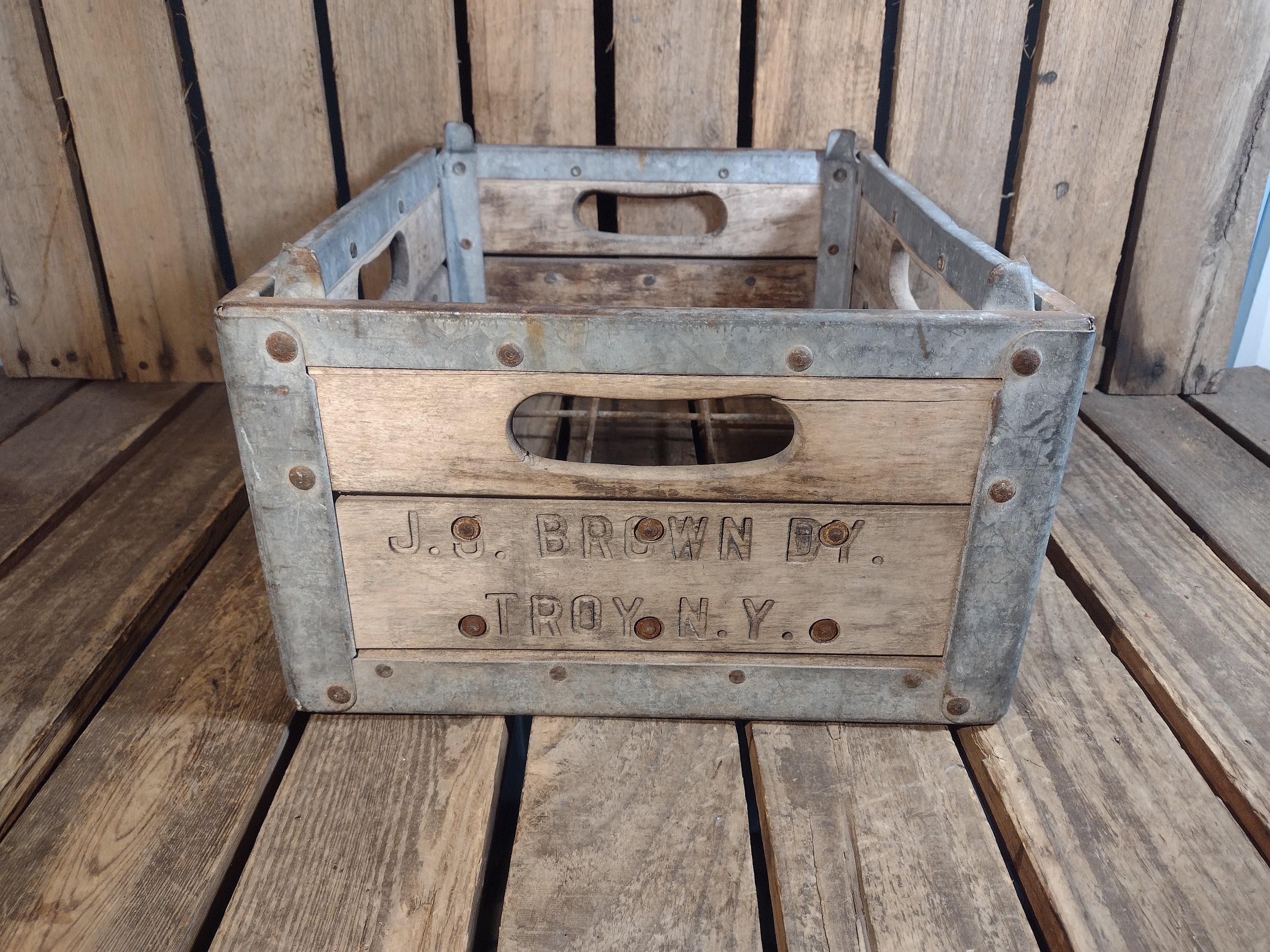 Vintage Milk Bottle Crate - Etsy