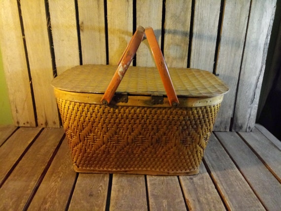 Vintage Picnic Basket, Redman Picnic Basket - image 5