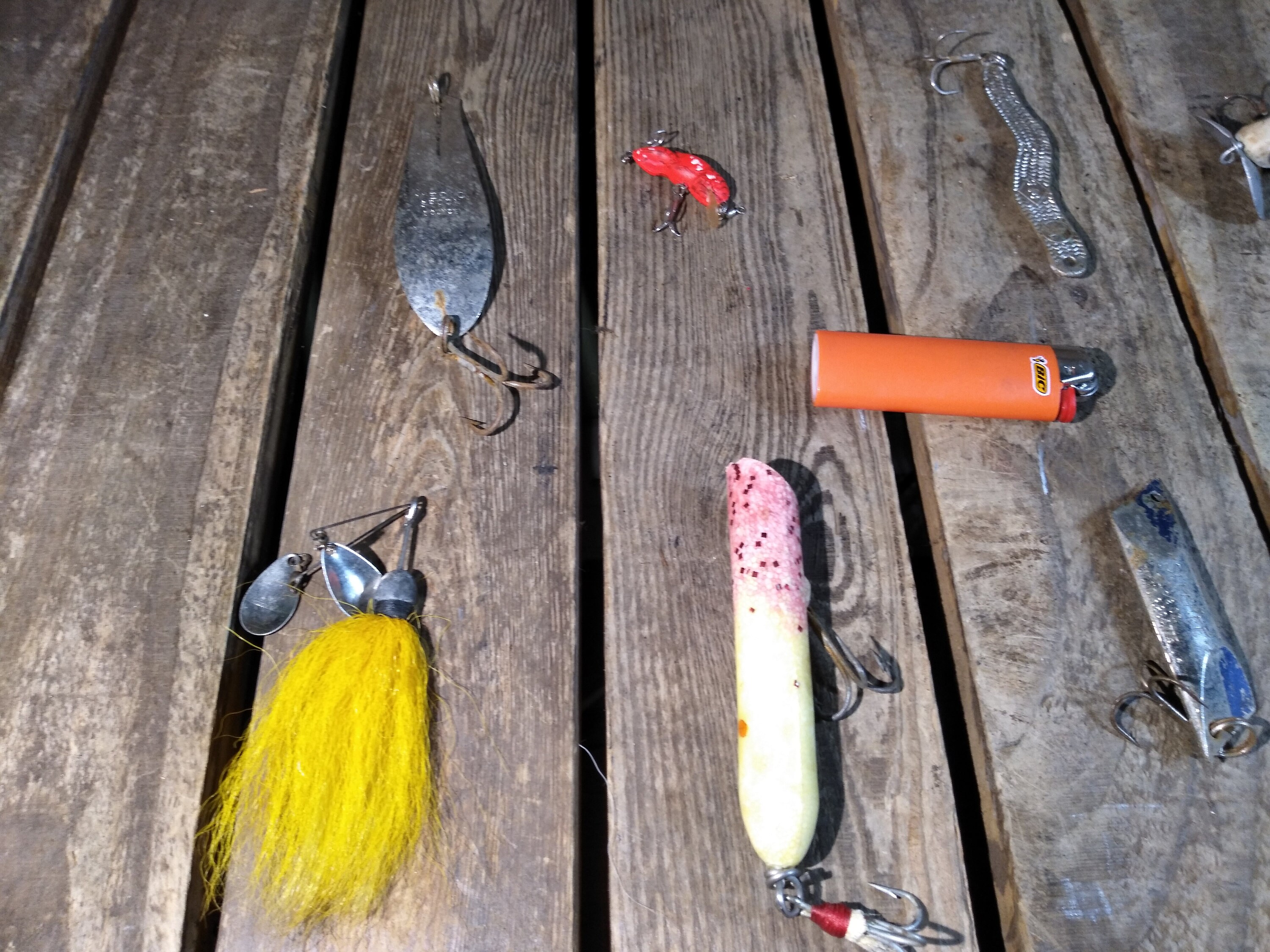 ヴィンテージ釣りルアー10点セット – コレクターや素朴なインテリアに