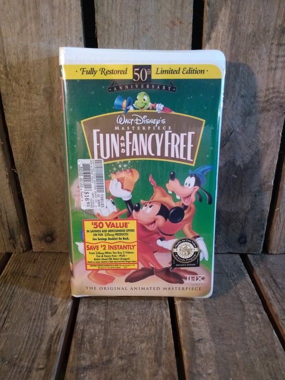 Vintage Vhs Movie Fun And Fancy Free Etsy