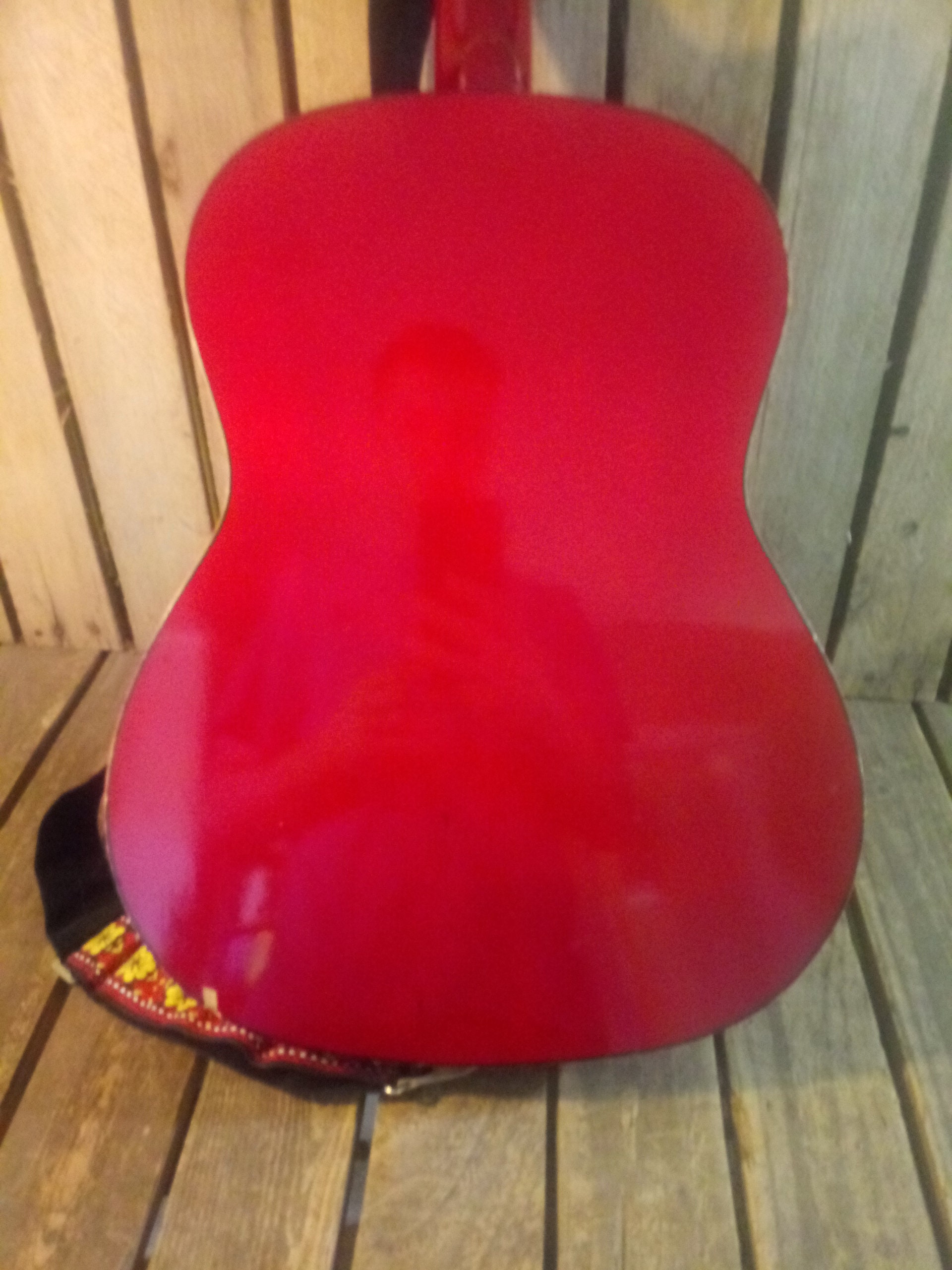 Vintage Checkmate Guitar With Case - Etsy