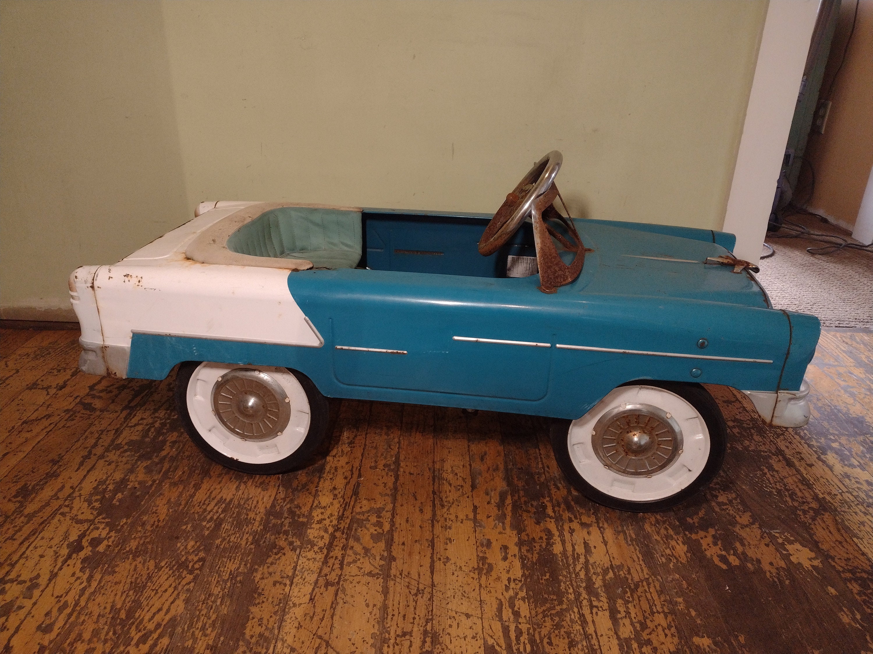 vintage homemade pedal cars