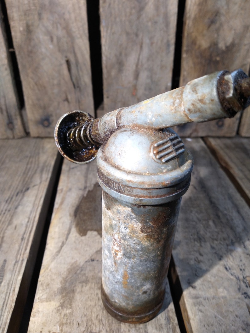 Vintage Rusty Grease Gun image 4