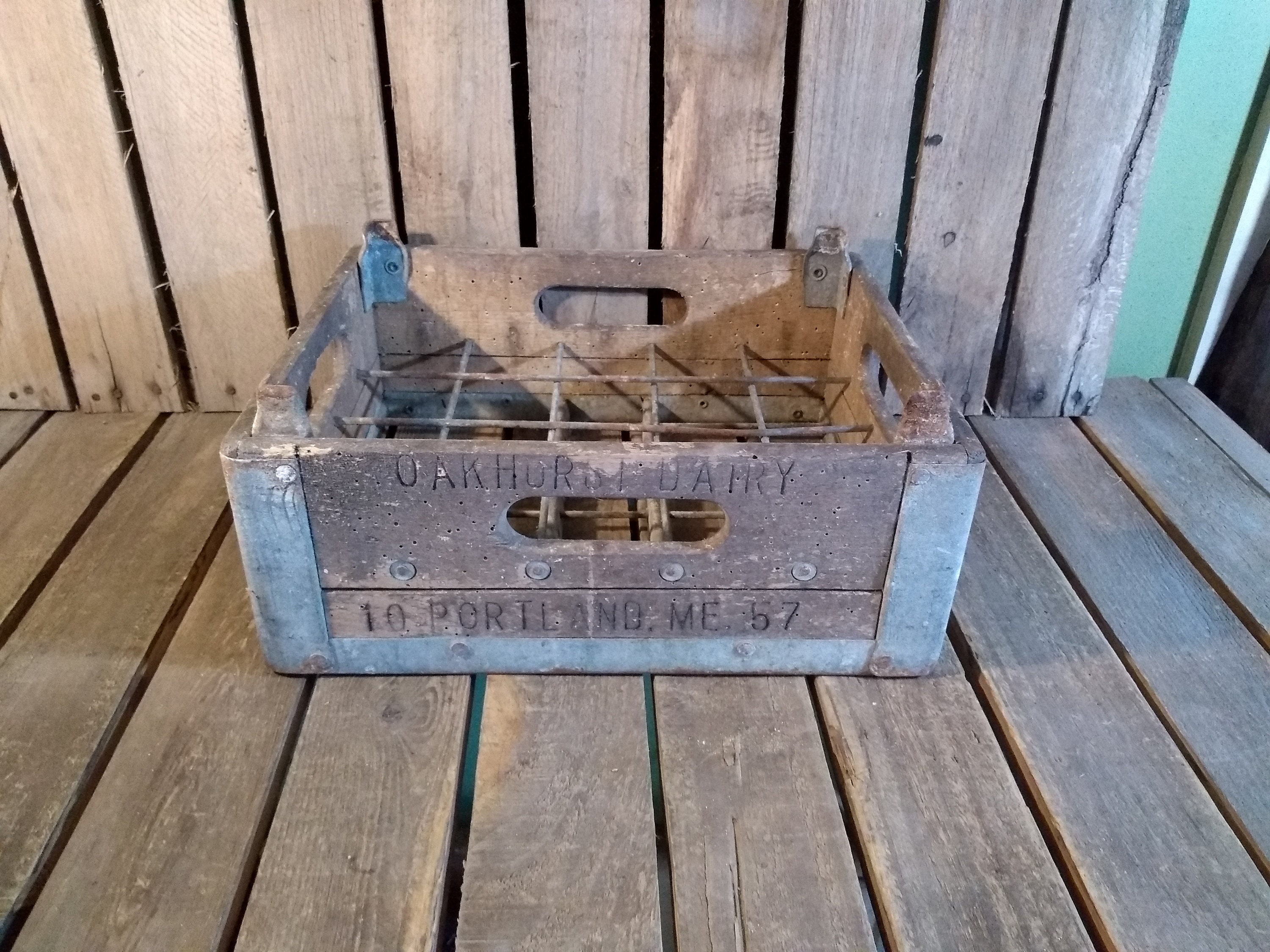 Milk Bottle Crate Etsy