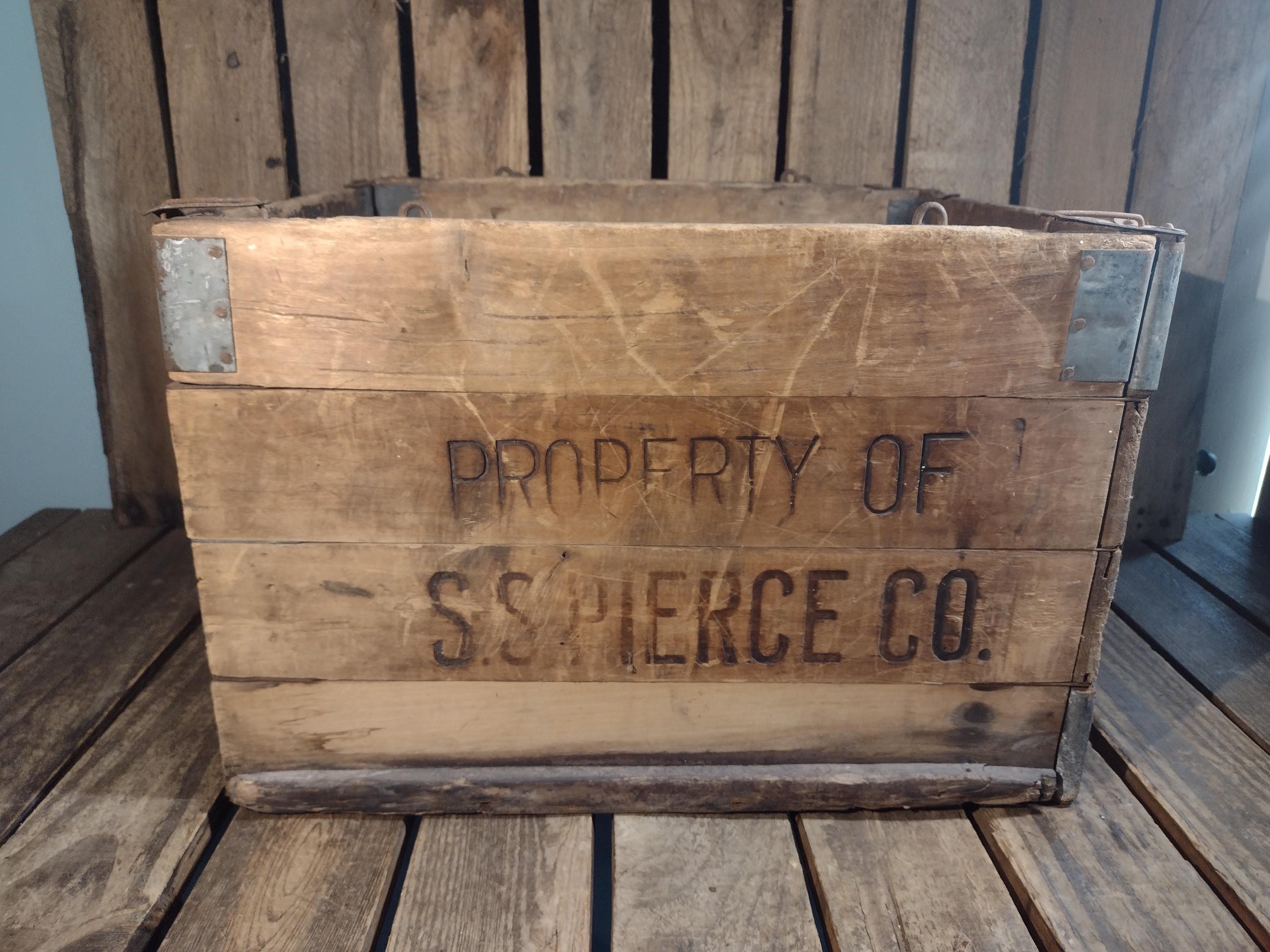 Vintage SS Pierce Co Folding Crate - Etsy