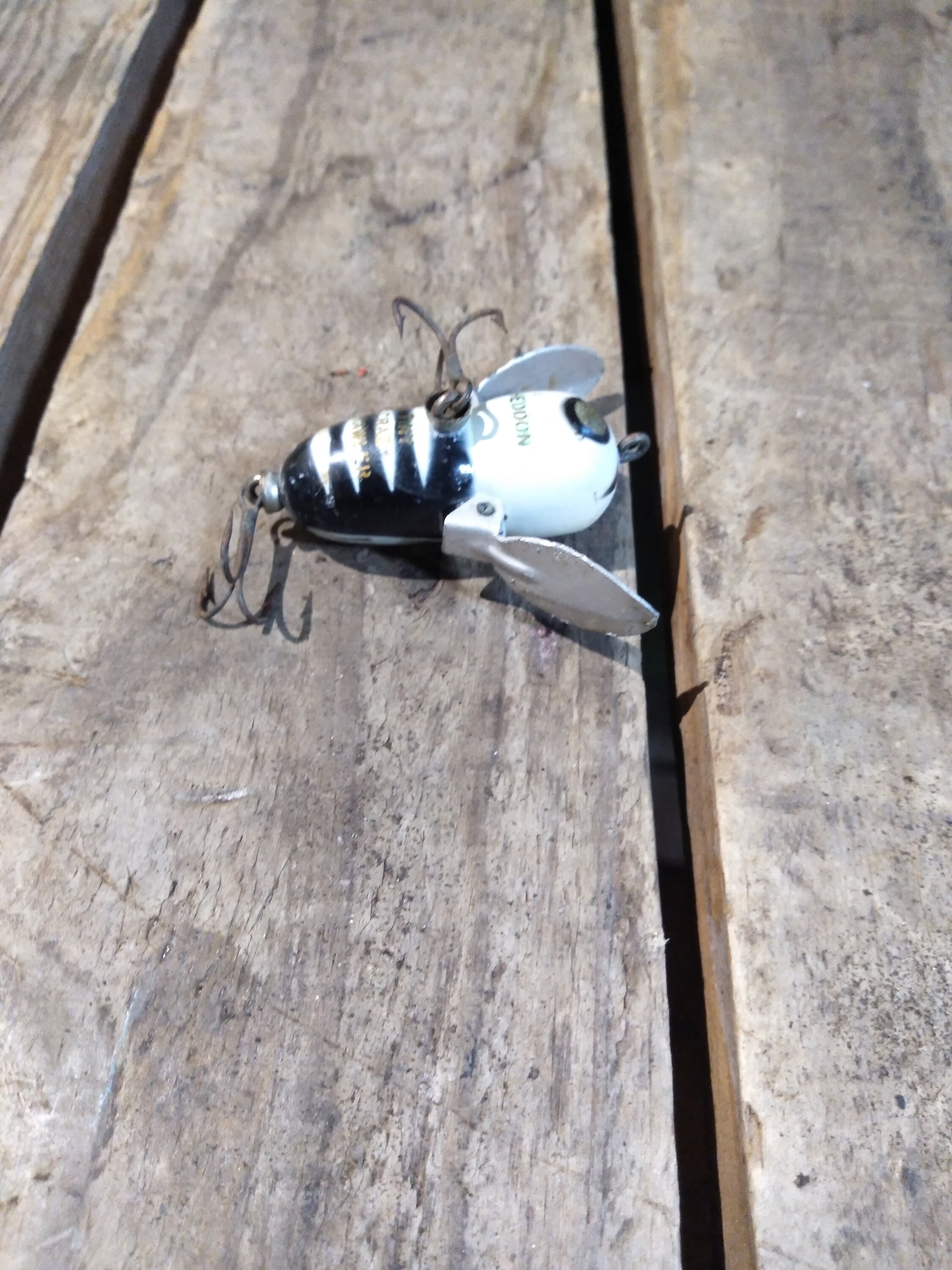 Leurre De Pêche Ancien Heddon Crazy Crawler - Vintage - Collection