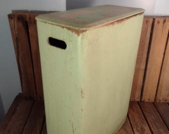 Antique Wooden Storage Box/Cover