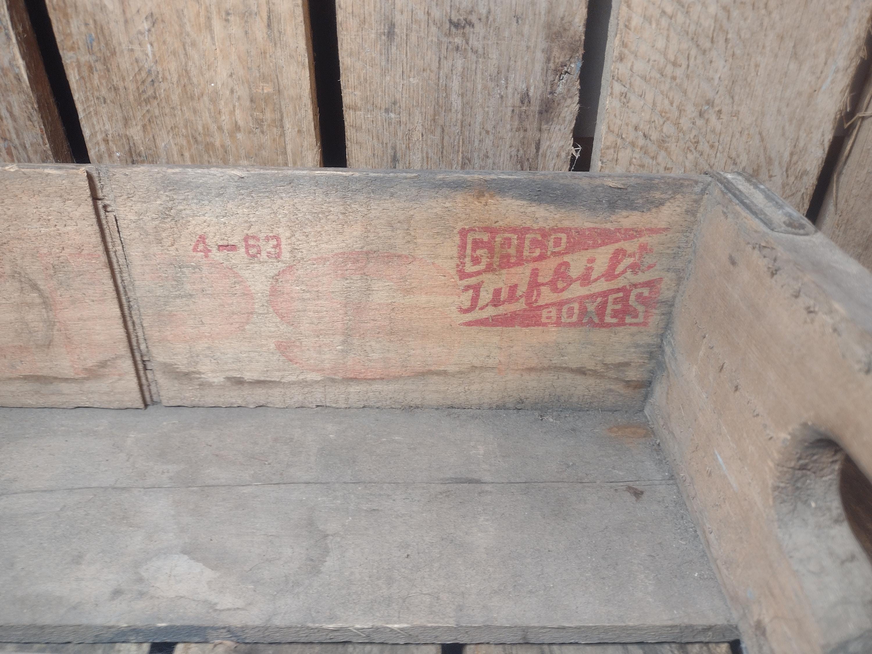 Vintage 1963 Pepsi Wooden Crate – Red Lettering, Rustic Display - Etsy