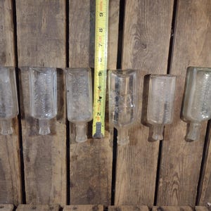 6 Antique Glass Bottles